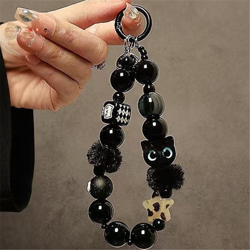 Luxury Bags And Accessories - Fashionable Mobile Accessory Luxury Black Fluffy