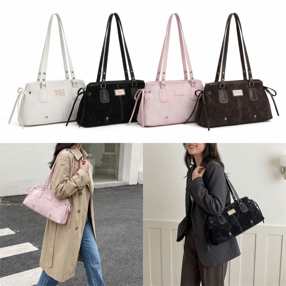 Minimalist Faux Leather Tote B - đánh giá và giá Structured Handbag Top Handle