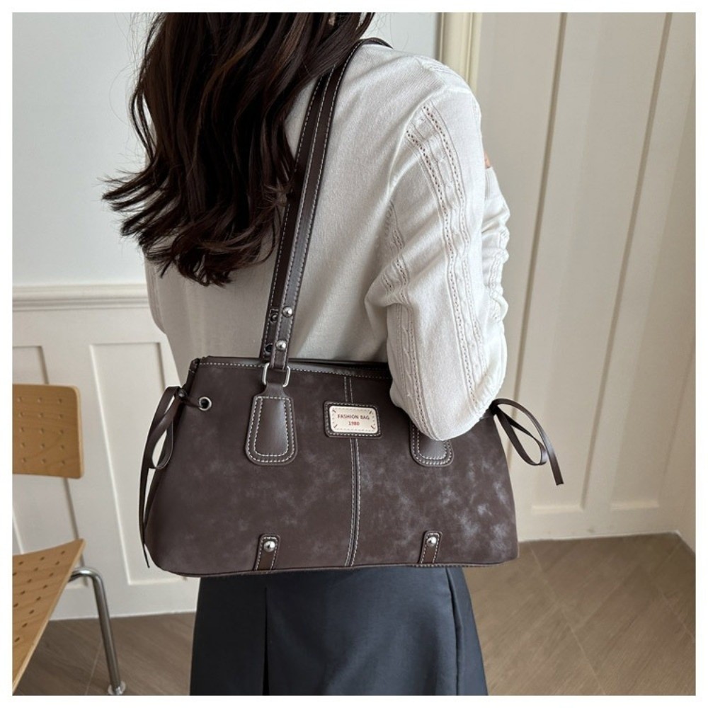 Minimalist Faux Leather Tote B - đánh giá và giá Structured Handbag Top Handle