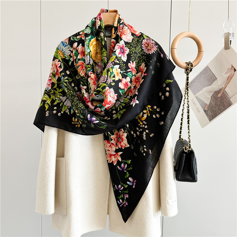 Winter Wool Silk Scarf Luxury  - đánh giá và giá Luxury Bags And Accessories