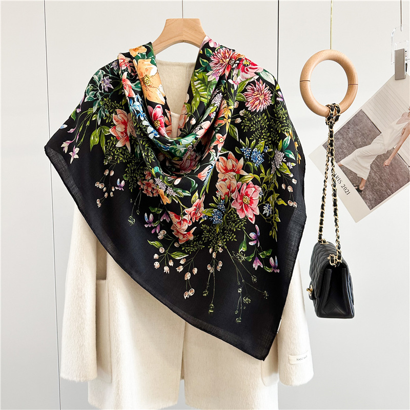 Winter Wool Silk Scarf Luxury  - đánh giá và giá Luxury Bags And Accessories
