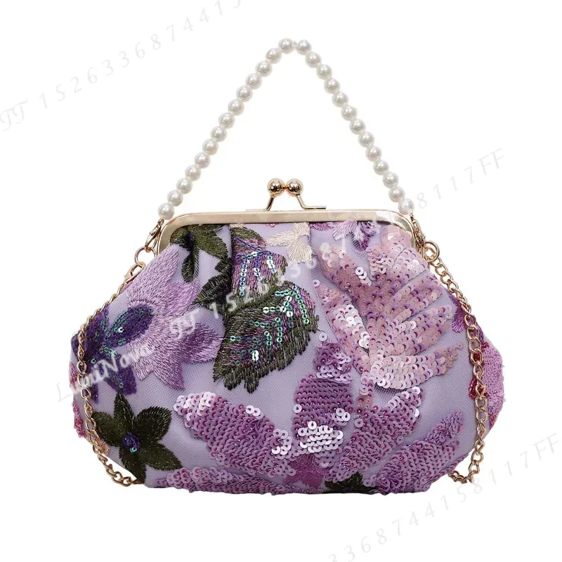 Flower Sequin Embroidered Pear - đánh giá và giá Luxury Bags For Men