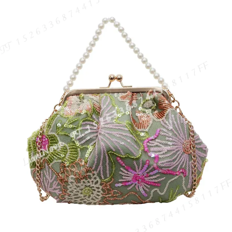 Flower Sequin Embroidered Pear - đánh giá và giá Luxury Bags For Men