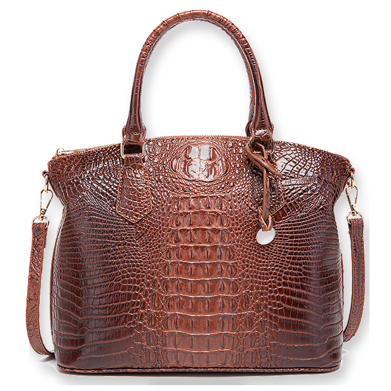 Women's Vintage Crocodile Patt - đánh giá và giá Structured Handbag Top Handle